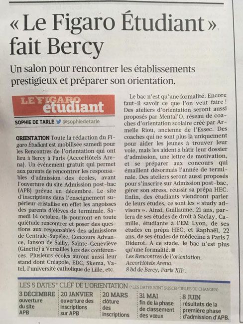 Le Figaro Étudiant fait Bercy